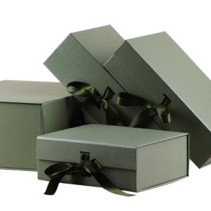 paper gift box with ribbon handle